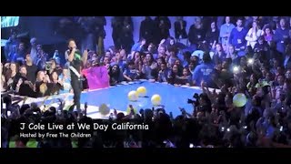 J Cole and Big Sean LIVE at We Day California