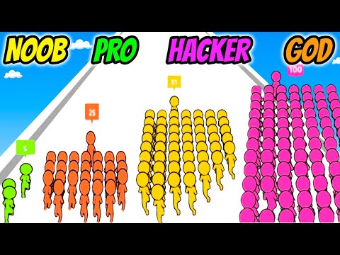 Counting King 3D - NOOB vs PRO vs HACKER vs GOD