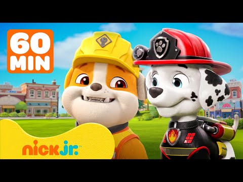 Rubble & PAW Patrol: Resgates de fogo com Marshall! Skye, Rocky e Chase | 1 hora | Nick Jr.