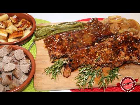 Costillas al Horno Jugosas con Whisky y Salsa BBQ 🍖🔥