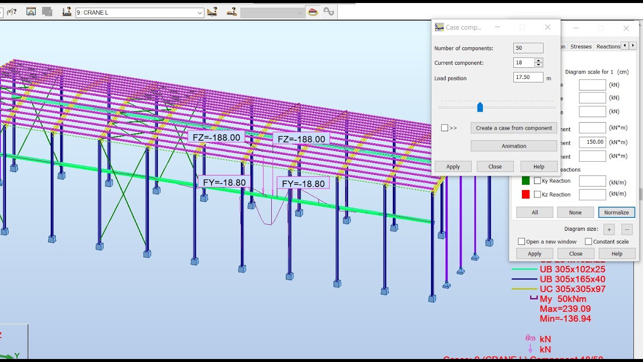 Design of portal frame with Crane load in Autodesk Robot Structural Analysis