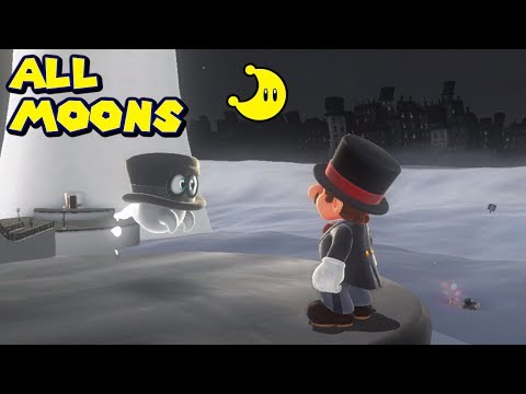 Super Mario Odyssey - All Power Moons (Cap Kingdom)