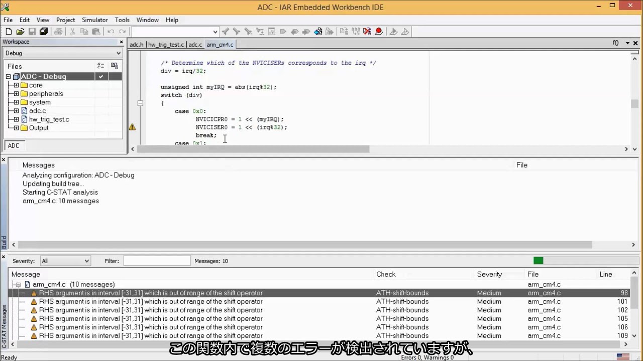 IARシステムズ：C-STAT解析デモ