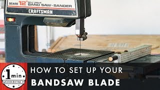 Craftsman Bandsaw Setup