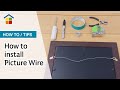 How To Install D Rings And Picture Wire On A Frame