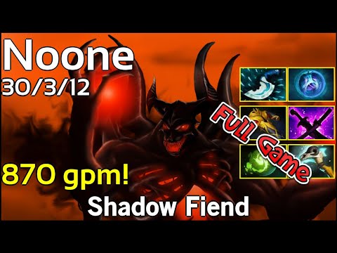 Noone  - Shadow Fiend - Dota 2 Full Game