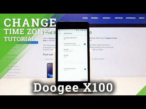 How to Set Up Date & Time on DOOGEE X100 – Select Time Zone