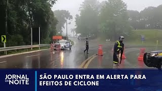 São Paulo entra em alerta para efeitos de ciclone