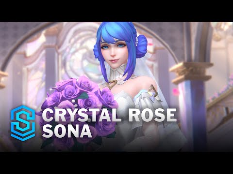 Crystal Rose Sona Wild Rift Skin Spotlight