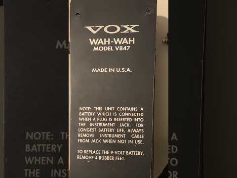 Vox V847 USA True Bypass with DPDT