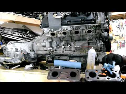 Ep.16| Exhaust Manifolds. Nissan VK45DE engine reassembly. 4.5 liter V8 - M45, Q45, FX45, Fuga