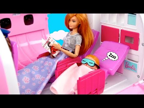 Barbie Doll LOL Family Morning Travel Routine in The Playground & Supermarket