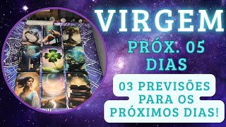 VIRGEM ♍ PRÓX. 05 DIAS Alguém vai fazer uma viagem por motivo de estudo 📖