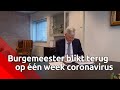 Burgemeester Weterings van Tilburg heeft een roerige week achter de rug vanwege het coronavirus