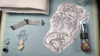 Zeus tattoo | Time lapse