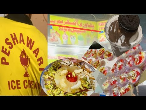 Peshawari Ice Creem, famous surprise and Oreo shake #karachi #trending #icecream #oreoshake#surprise