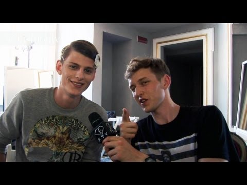 Les Hommes Men Spring/Summer 2014 BACKSTAGE | Milan Men's Fashion Week MFW | FashionTV