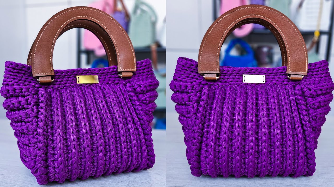 Tutorial Passo a Passo Bolsa De Crochê Linda, Fácil E Rápida
