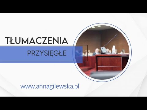Zobacz filmy, Anna Gilewska Tłumacz Przysięgły Jęz Hiszpańskiego na terenie Polski i Hiszpanii, Warszawa