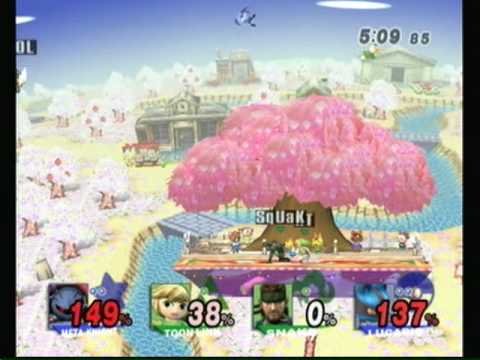 SSBB - Xanadu Doubles - Squall (Snake) & Kingtoon (TL)   vs. Junebug (Lucario) & Korn (MK) 1