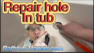 How to repair a hole in your tub
