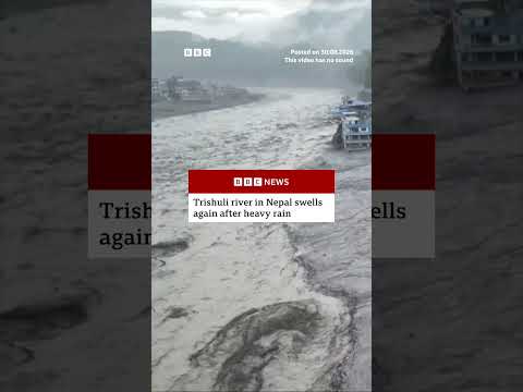 Trishuli river in Nepal swells again after heavy rain. #BBCNews
