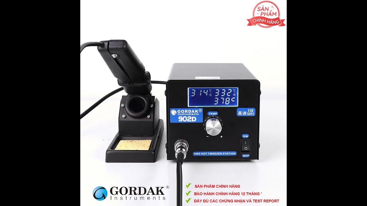Giới thiệu về trạm hàn GORDAK 902D dùng nhíp