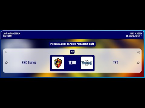 P13 Kailiala:  FBC Turku - TFT
