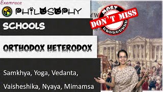 Philosophical Schools: Samkhya, Yoga, Vedanta, Vaisheshika, Nyaya, Mimamsa, Buddha, Jain, Charvaka