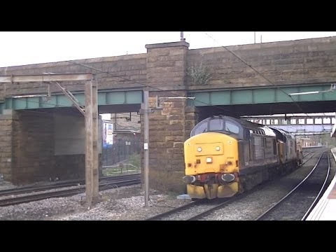 DRS 37409+37604. 6K73. Lancaster Stn. 16/04/14