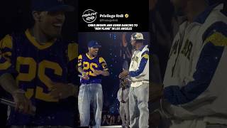 Chris Brown and Usher dancing to ‘New Flame’ in Los Angeles