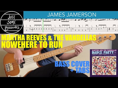 James Jamerson // Martha Reeves & The Vandellas - Nowhere To Run // BASS COVER + TABS