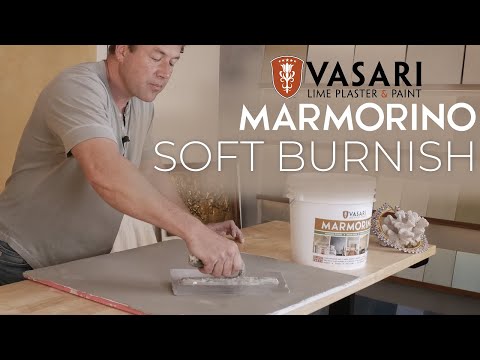 VASARI Marmorino plaster -  How to apply with a soft burnish