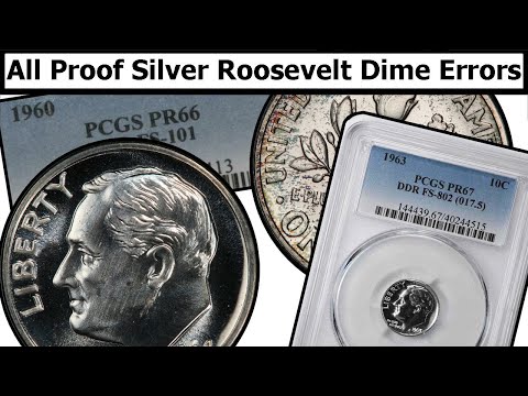 1946-1964 Proof Silver Roosevelt Dime Errors & Varieties Complete Guide - Values & Clear Explanation