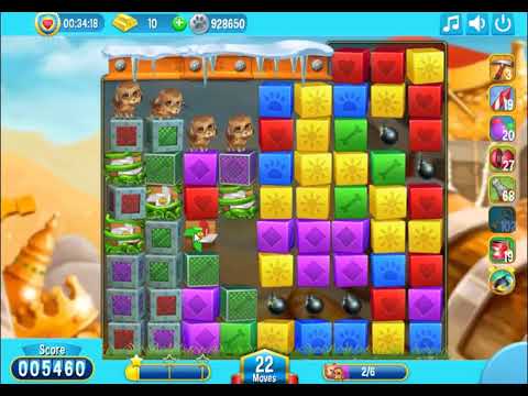 Pet Rescue Saga Level 2449 - NO BOOSTERS | SKILLGAMING ✔️