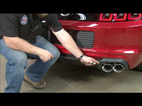 Mustang Corsa GT500 Style Sport Axle-Back With Rear Lower Valance 2013-2014 Installation