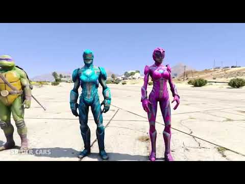 TEAM Superheroes Motorcycles Racing Competition WIPEOUT OBSTACLES CHALLENGE w SpiderMan  GTA V