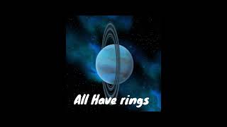 Do you know? Every outer planet have Rings like Saturn! 🧐