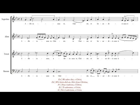 Gasparini | Adoramus te, Christe [á 4; misattr. to Mozart, K. 327; St. Martin's Chamber Choir]