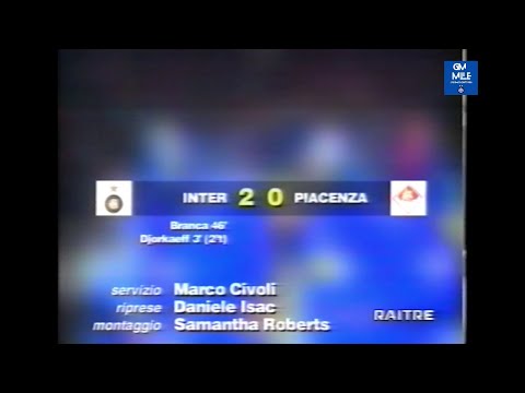 1996-97 (5^ - 12-10-1996) INTER-Piacenza 2-0 [Branca,Djorkaeff] Servizio D.S.Rai3