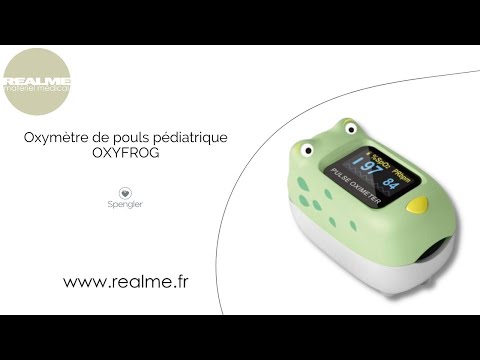 Présentation de l'oxymètre de pouls pédiatrique Spengler OXYFROG ⚕️| realme.fr