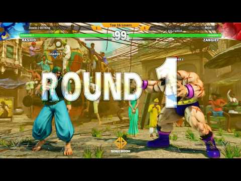 Sonic Boom IV Top 16 Losers Zowie | Oil King (Rashid) vs Brick (Zangief)