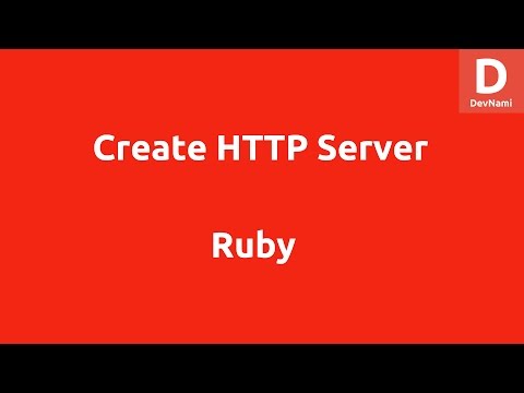 Ruby Create Simple Web Server