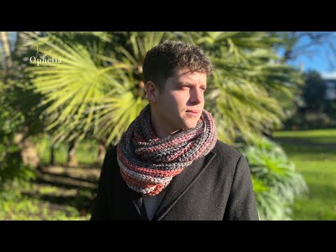 Crochet Cowl Neck Warmer For Men // Harry's Conker Cowl