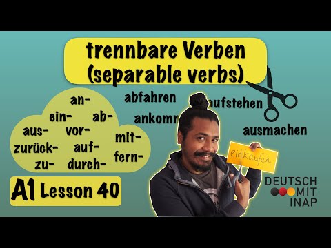 A1- German lesson 40 | Trennbare Verben | separable verbs explained in detail with examples