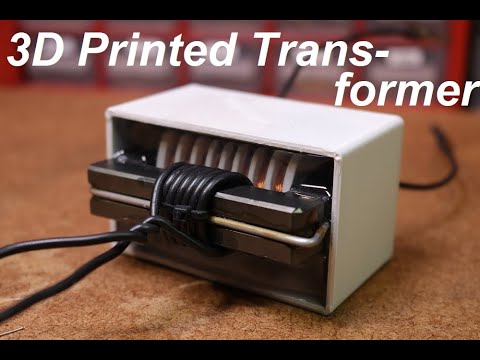 3D gedruckter Hochspannungstrafo! Hält er der Spannung stand?