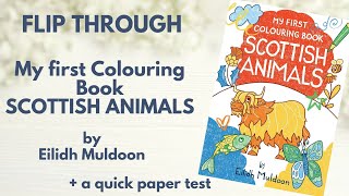 Flip Through  - My First Colouring Book: Scottish Animals by Eilidh Muldoon