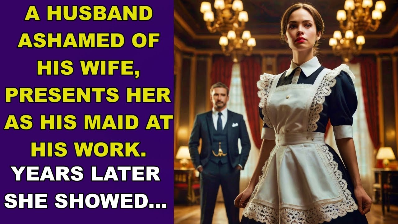 HUSBAND ASHAMED OF HIS WIFE, PRESENTS HER AS HIS EMPLOYEE...