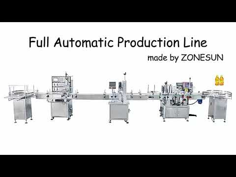 ZONESUN Small Bottle Filling Capping And Labeling Machine With Intelligent Inkjet Printer