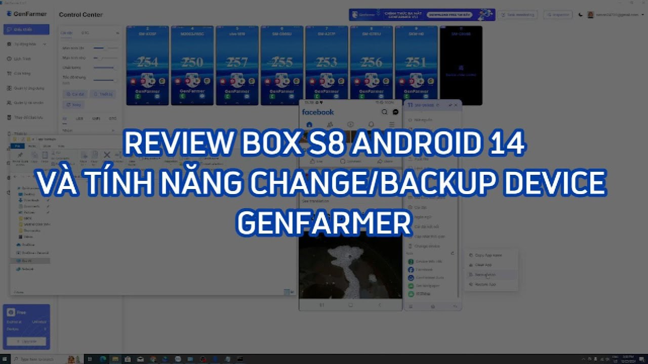 Box Phone Farm S8 change thế hệ mới nhất 2026 Cổng USB + LAN Video